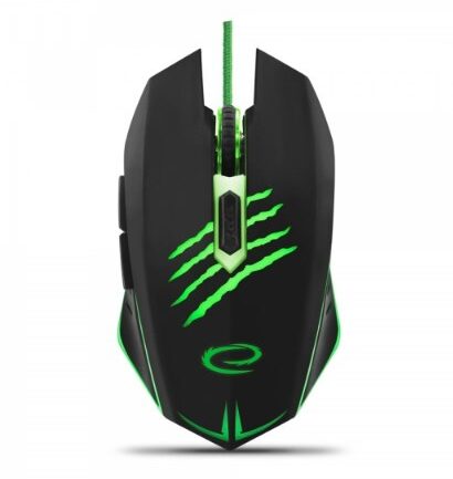 Mysz komputerowa Esperanza MX209 Claw EGM209G (optyczna; 2400 DPI; kolor czarny)-1