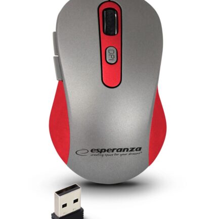 ESPERANZA MYSZ BEZPRZEWODOWA 2.4GHZ ADARA CZERWONA EM131R-2
