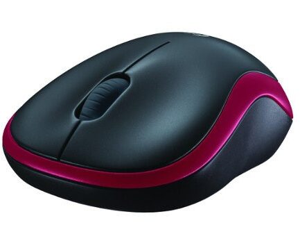 Mysz bezprzewodowa Logitech M185 910-002237 (optyczna; 1000 DPI; kolor czerwony)-2