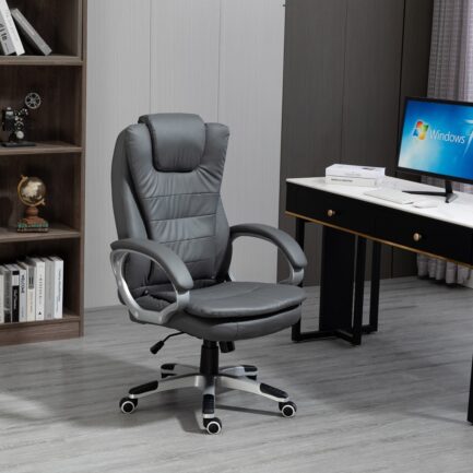 Activejet Fotel biurowy z masażem, podgrzewany YK7304 szary-1