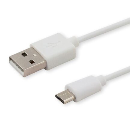 Kabel SAVIO CL-123 (Micro USB - USB 2.0 ; 1m; kolor biały)-1