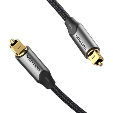 Kabel audio optyczny Vention w oplocie z aluminiowym złączem 3m-1