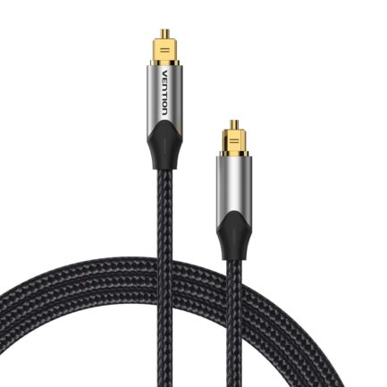 Kabel audio optyczny Vention w oplocie z aluminiowym złączem 3m-2