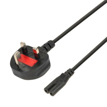 KABEL ZASILAJĄCY IBOX EURO 2-PIN AUDIO-RTV VDE 3X0,75MM MIEDŹ WTYCZKA UK-1