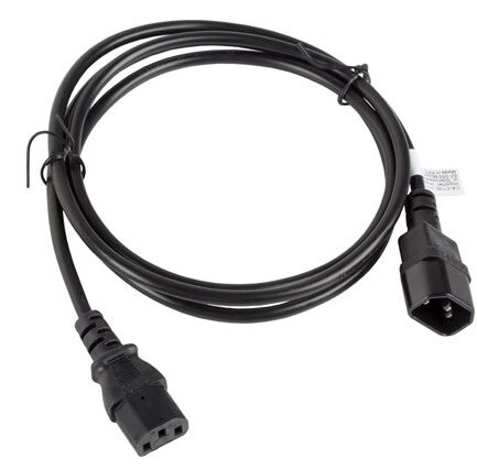 Przedłużacz Lanberg CA-C13E-11CC-0018-BK (C13 / IEC C13 / IEC 320 C13 M - C14 F; 1,8m; kolor czarny)-2