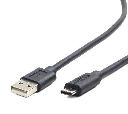 Kabel GEMBIRD CCP-USB2-AMCM-1M (USB 2.0 M - USB typu C M; 1m; kolor czarny)-2