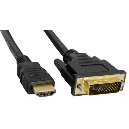Kabel Akyga AK-AV AK-AV-11 (DVI-D M - HDMI M; 1,8m; kolor czarny)-2